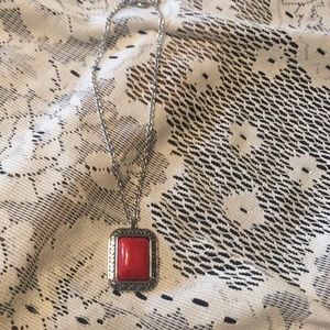 Red Pendant Necklace